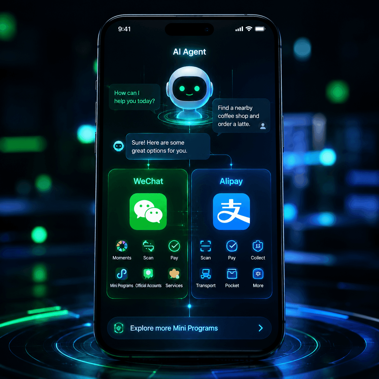 WeChat и Alipay превращают мини‑программы в AI‑вызываемые Skills на фоне роста Doubao