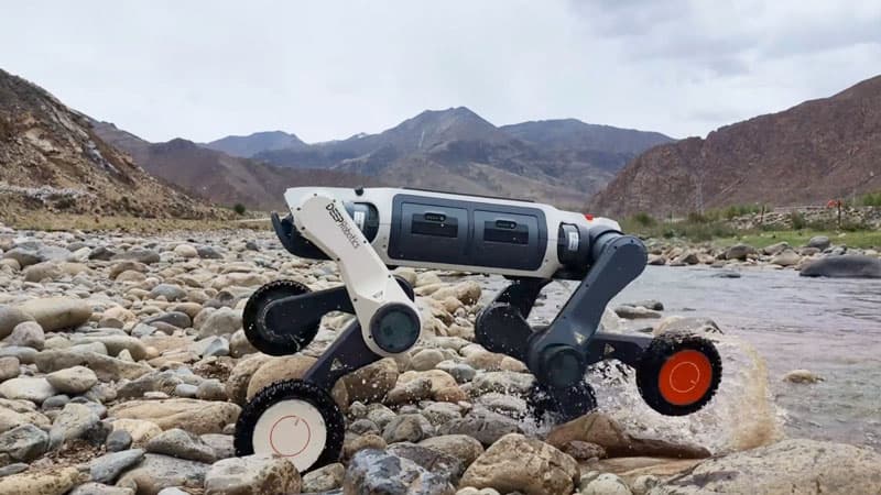 Робопёс Lynx M20S испытали на горных склонах при морозе до −30 °C