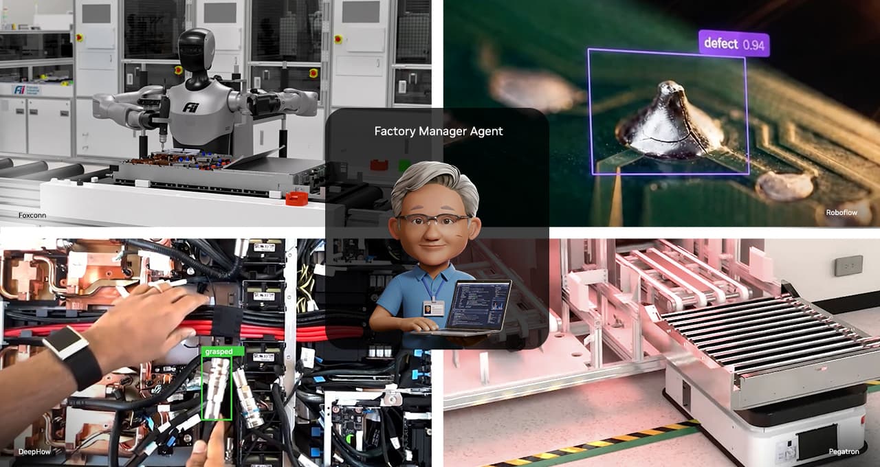 NVIDIA представила Factory Operations Blueprint для управления фабричными ИИ‑агентами