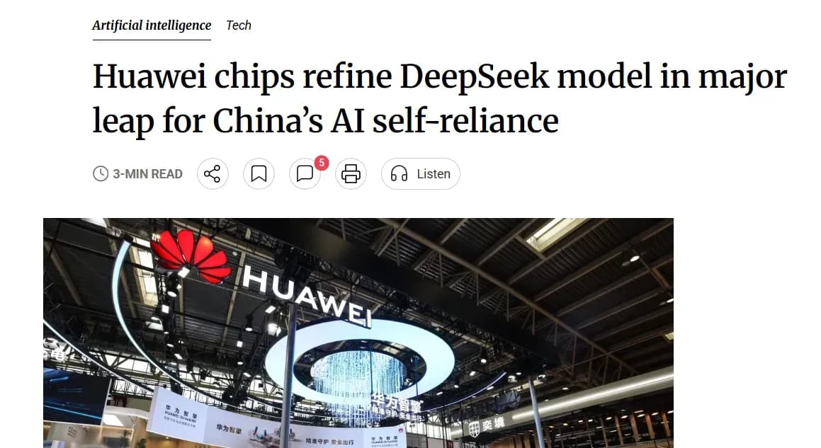 Ascend 910C использовали для полного post-training модели DeepSeek-V4-Pro на 1,6 трлн параметров