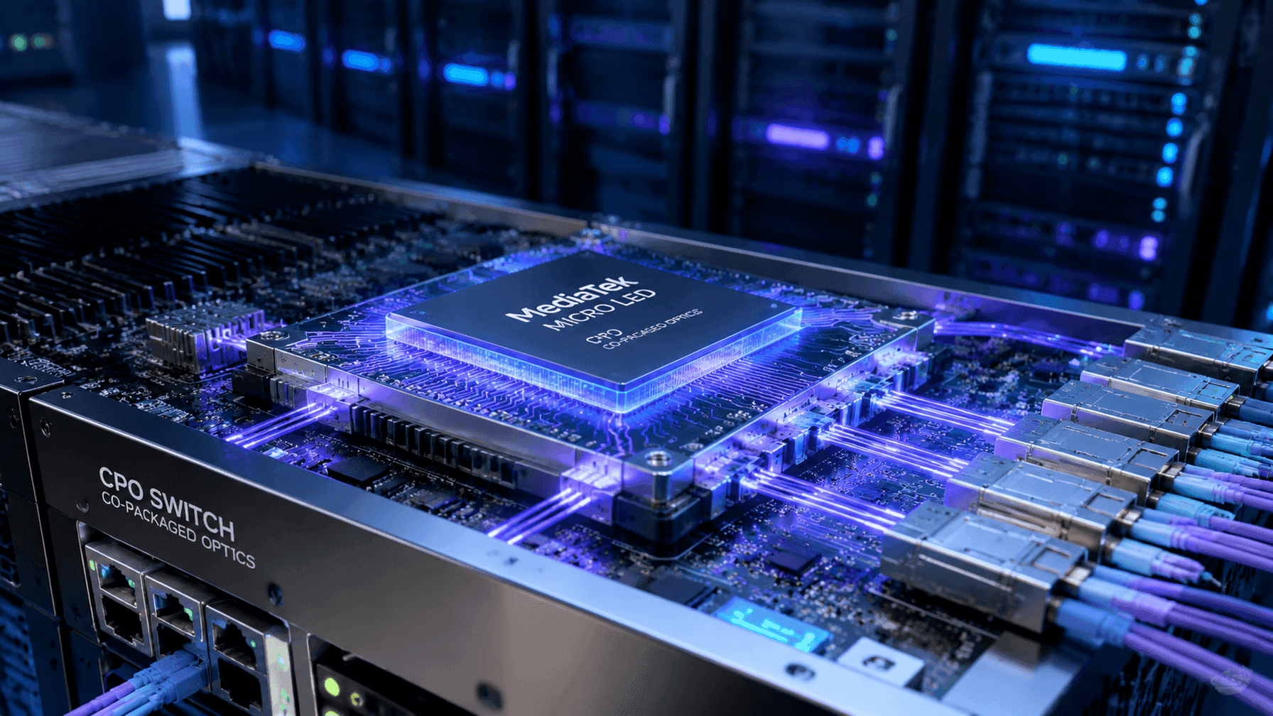 MediaTek выходит на рынок оптических интерконнект‑чипов для AI‑дата‑центров