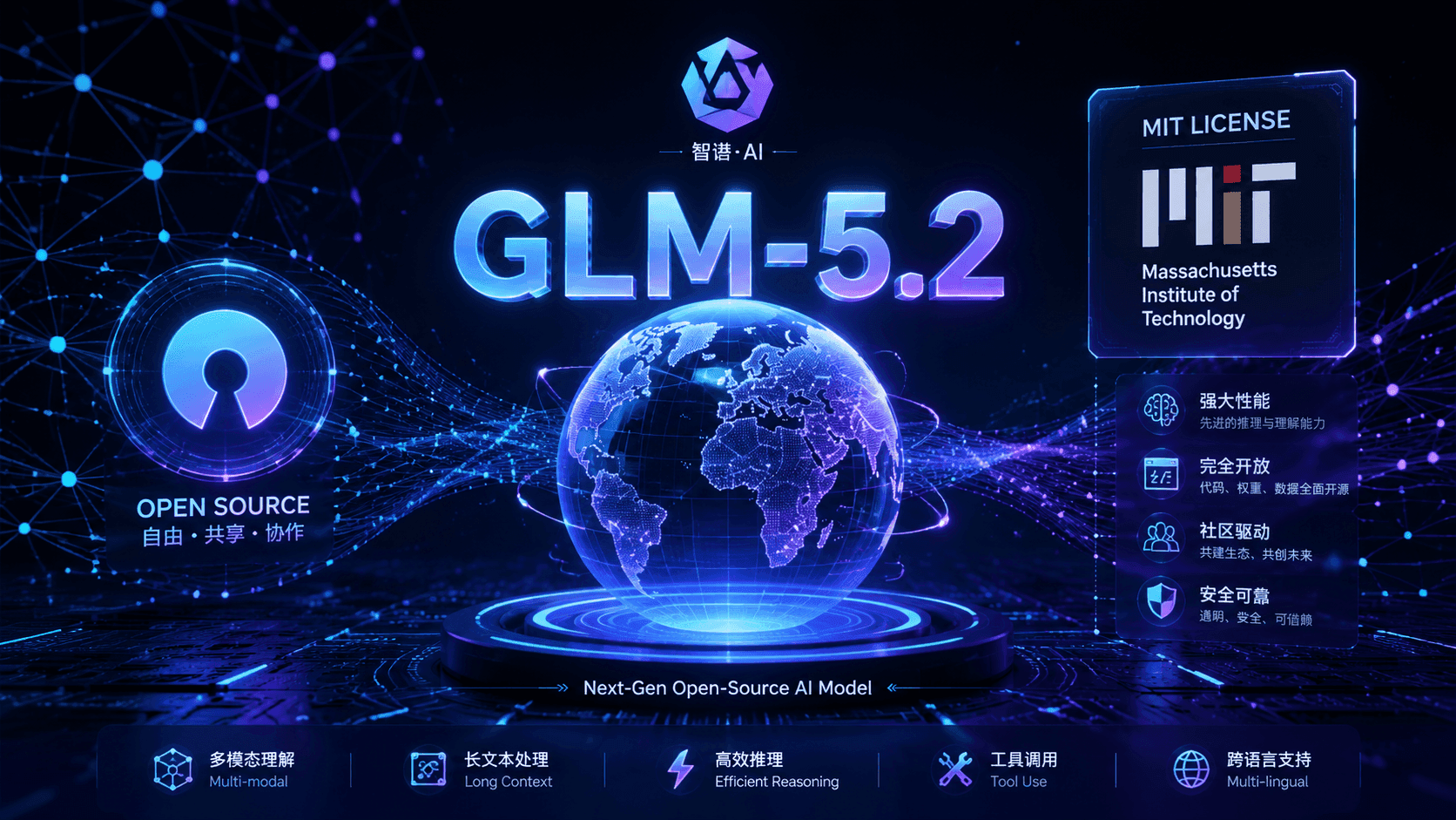 Zhipu AI откроет модель GLM-5.2 с контекстом 1 миллион токенов под лицензией MIT