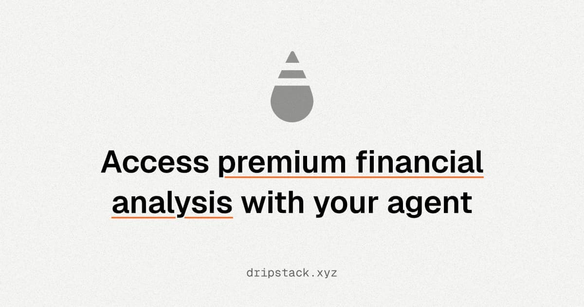 Drip предлагает API с оплатой за использование для доступа AI‑агентов к финансовым рассылкам