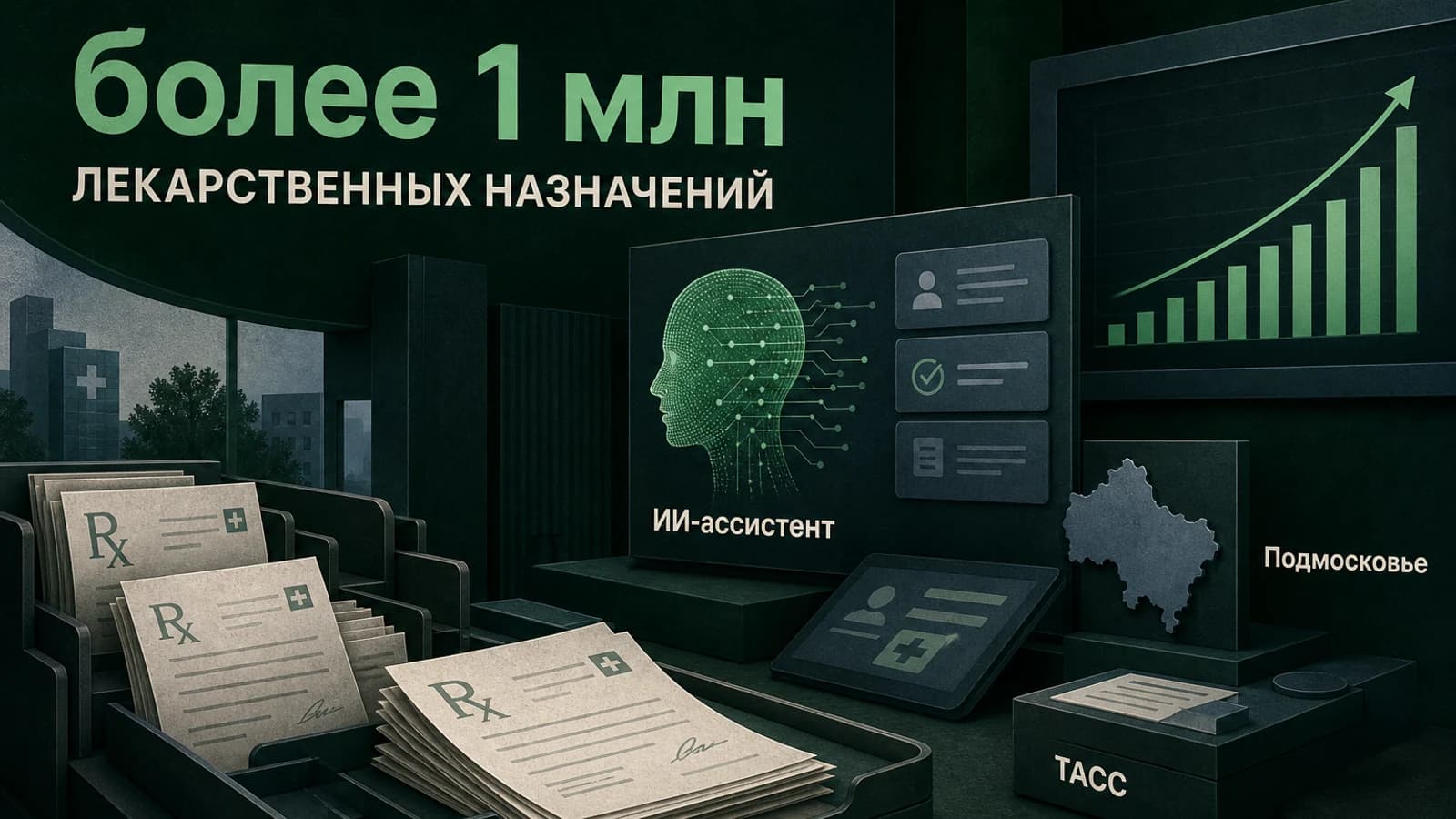 Инфографика: более 1 млн лекарственных назначений