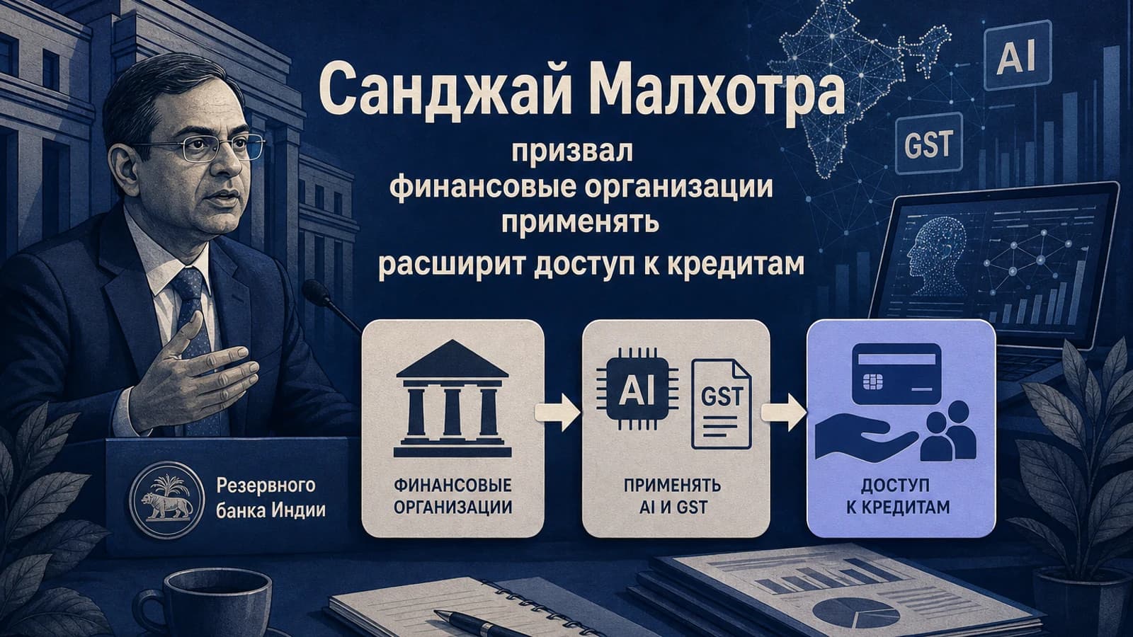 Инфографика: Санджай Малхотра — расширит доступ к кредитам