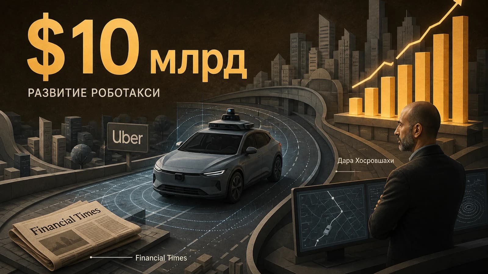 Инфографика: $10 млрд развитие роботакси