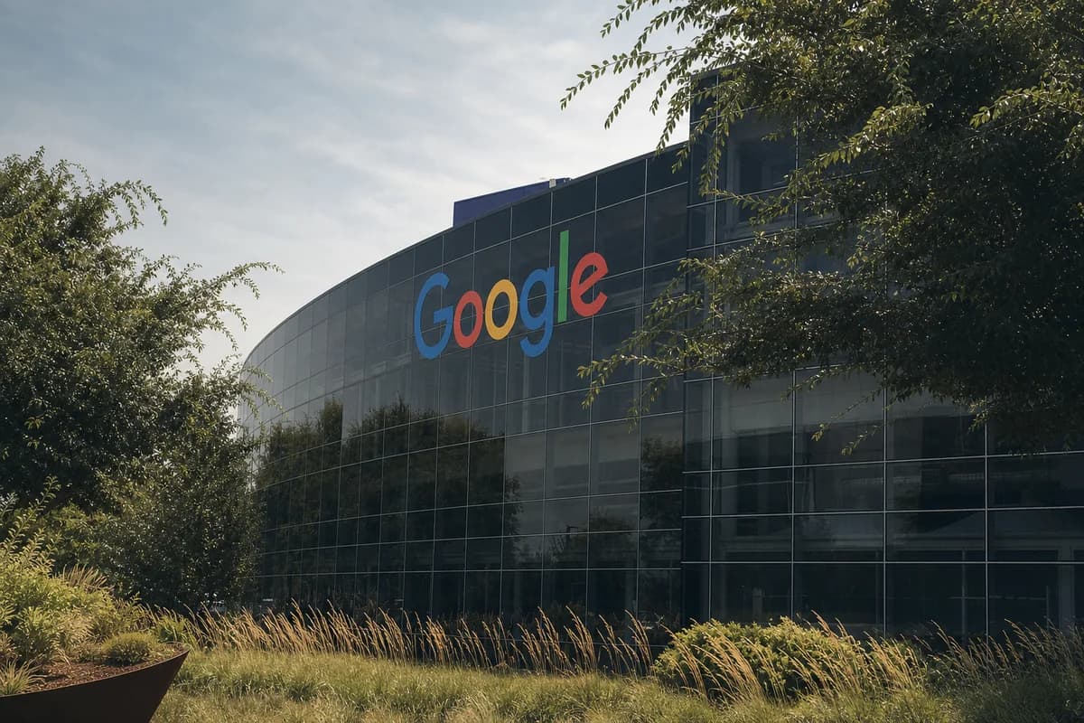 Вывеска Google на офисе компании