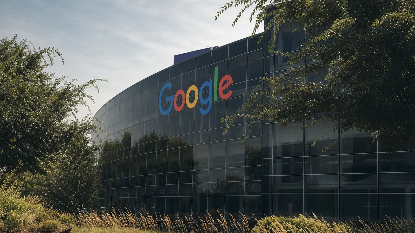 Вывеска Google на офисе компании