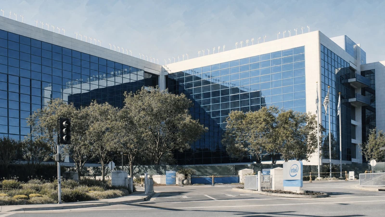 Штаб-квартира Intel в Санта-Кларе
