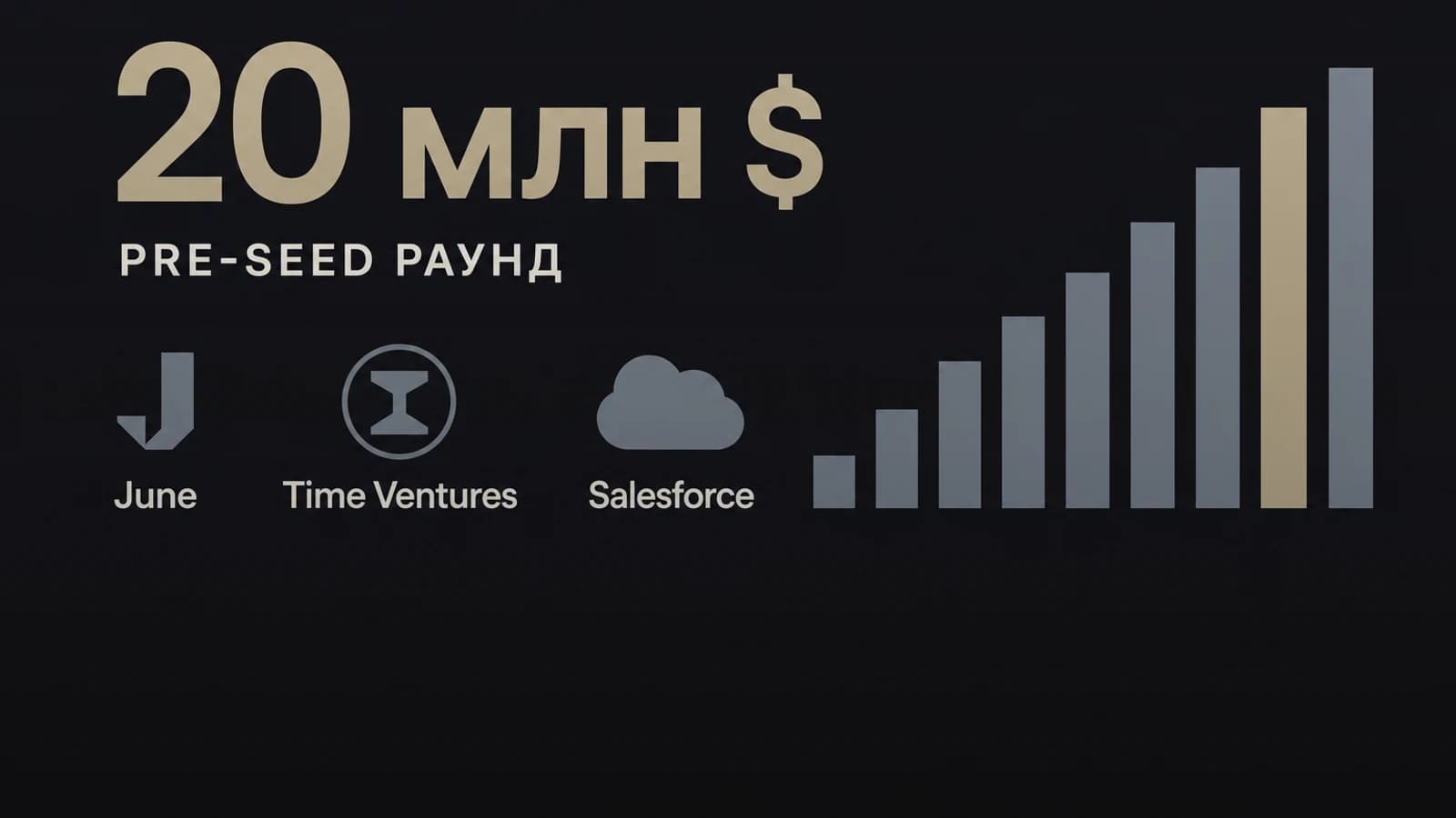 Инфографика: 20 млн $ pre-seed раунд