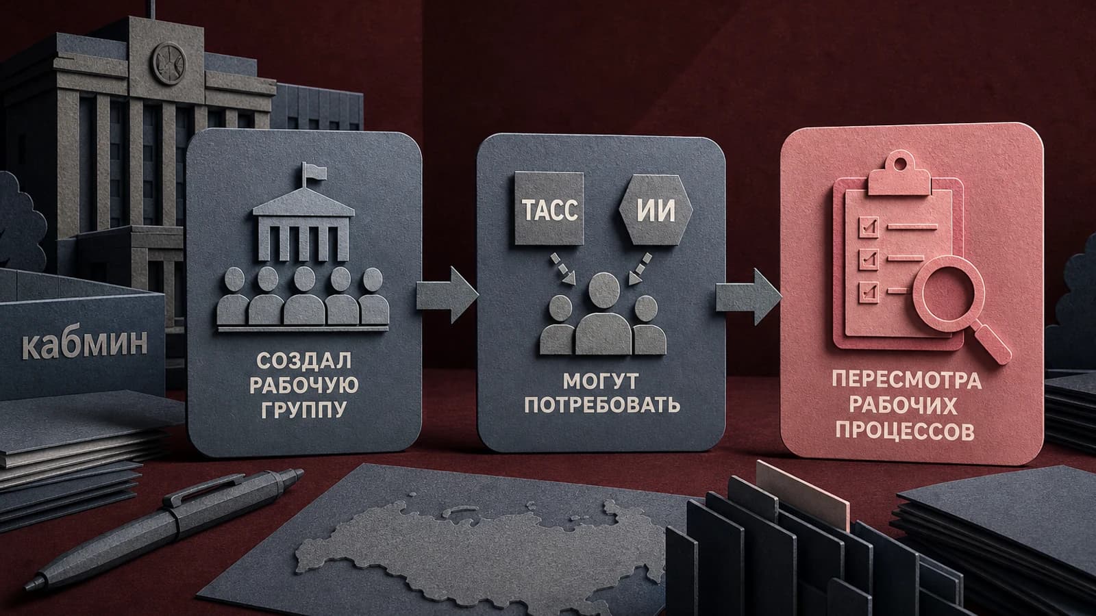 Инфографика: кабмин — могут потребовать пересмотра рабочих процесс