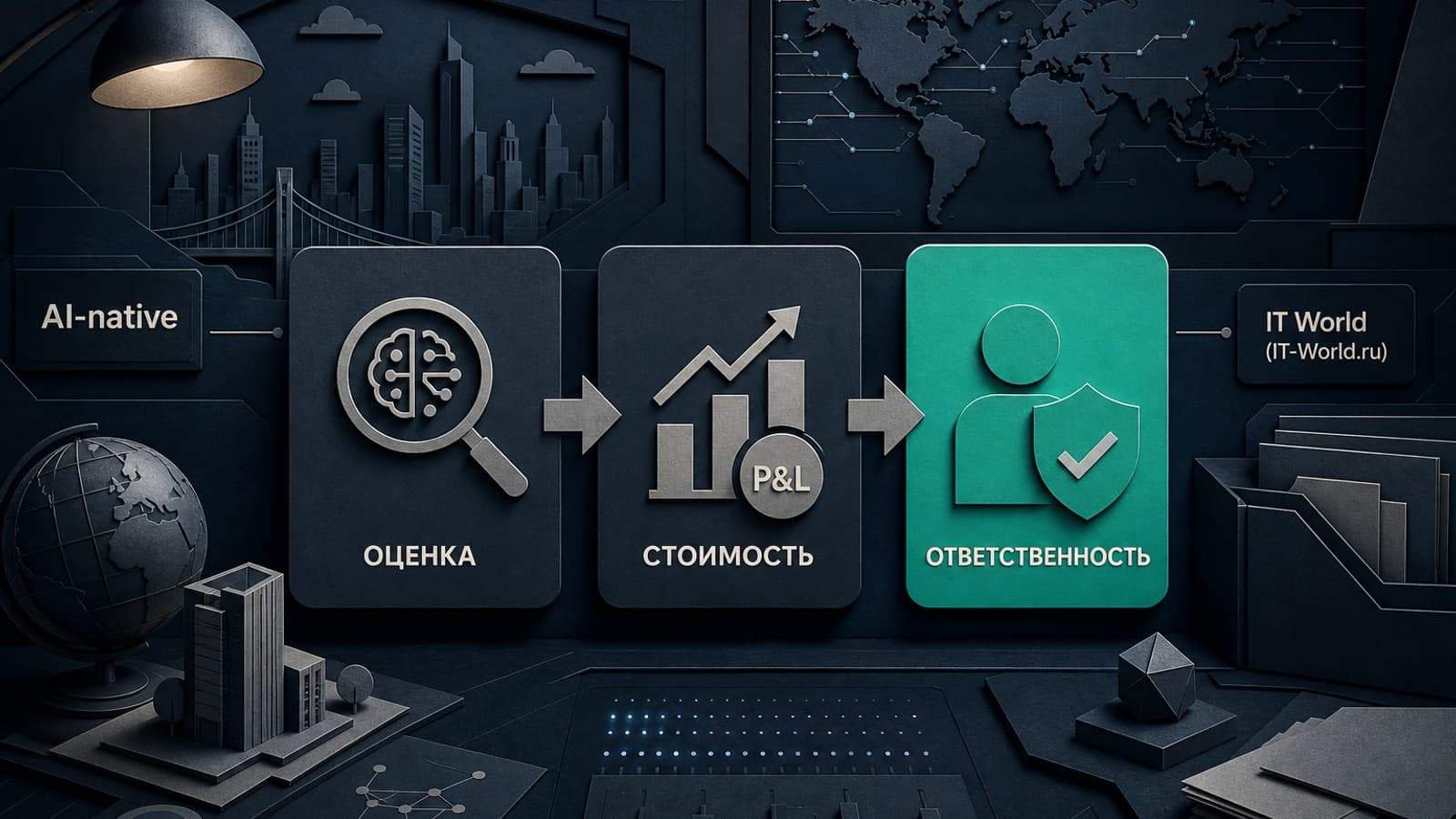 Инфографика: автор — контроль стоимости и ответственности