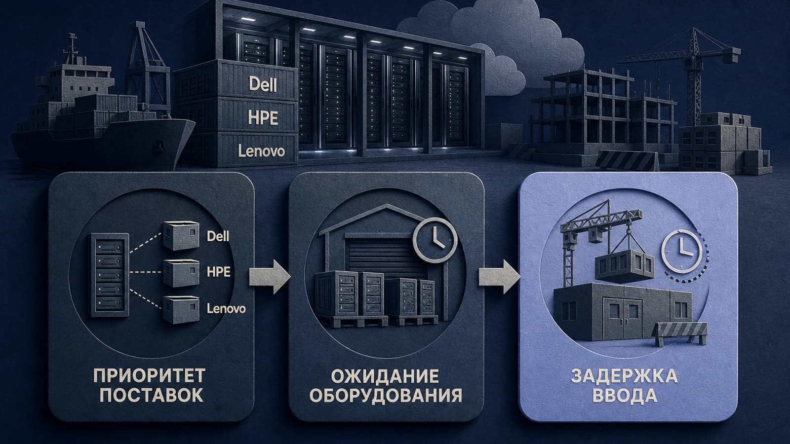 Инфографика: Гиперскейлеры — ожидание оборудования будет задерживать ввод