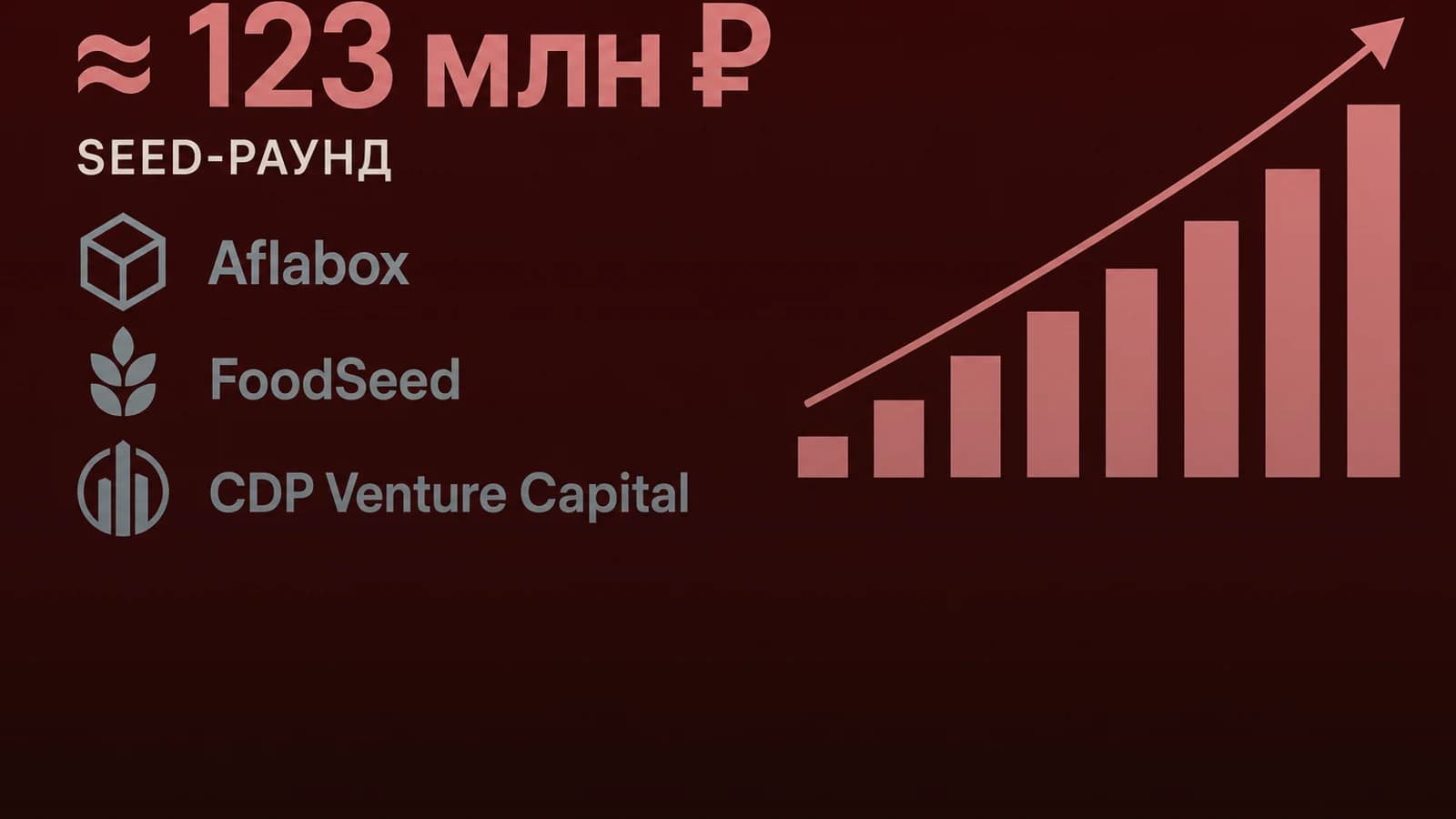Инфографика: ≈ 123 млн ₽ seed-раунд