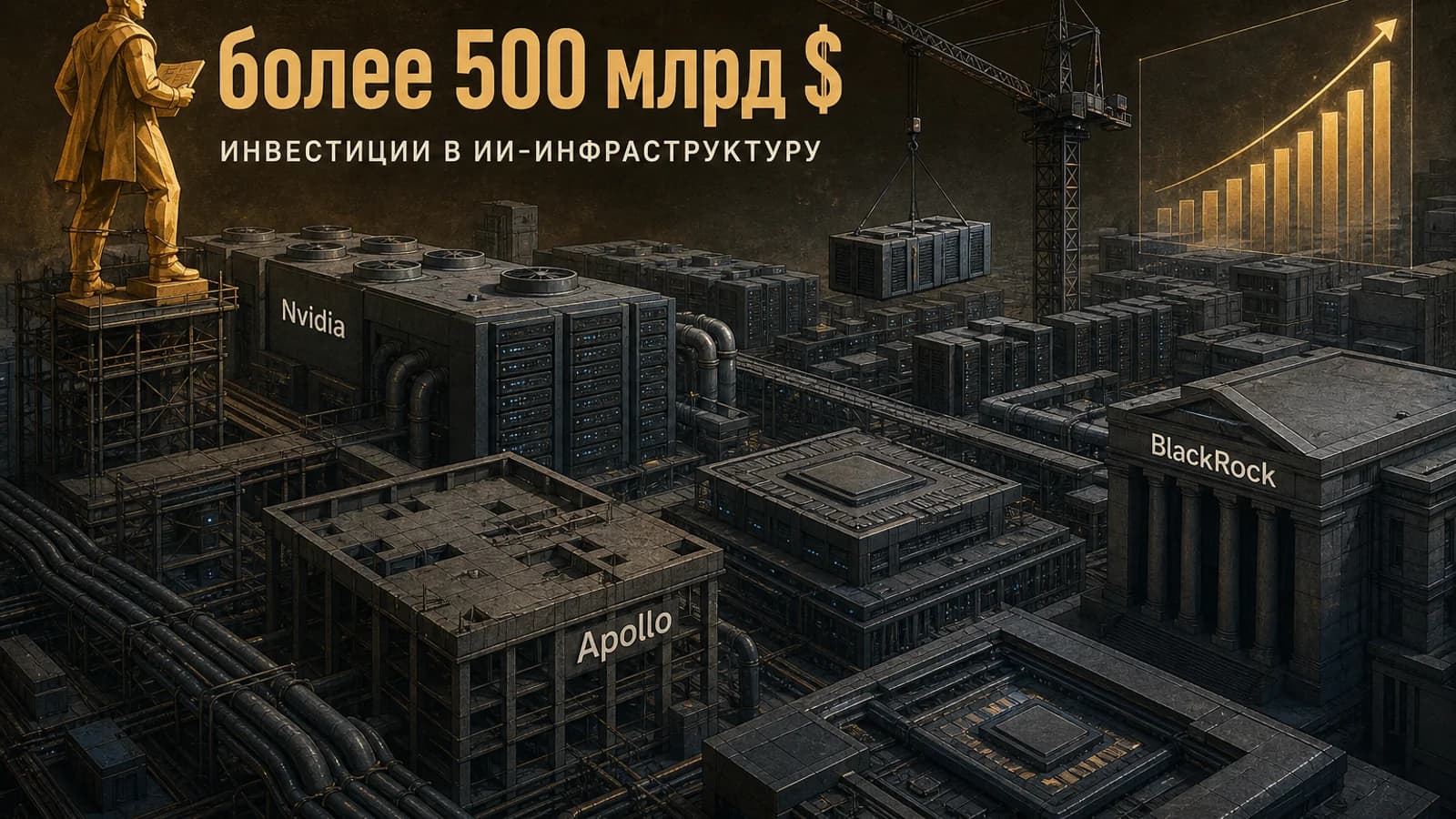 Инфографика: более 500 млрд $ инвестиции в ИИ-инфраструктуру
