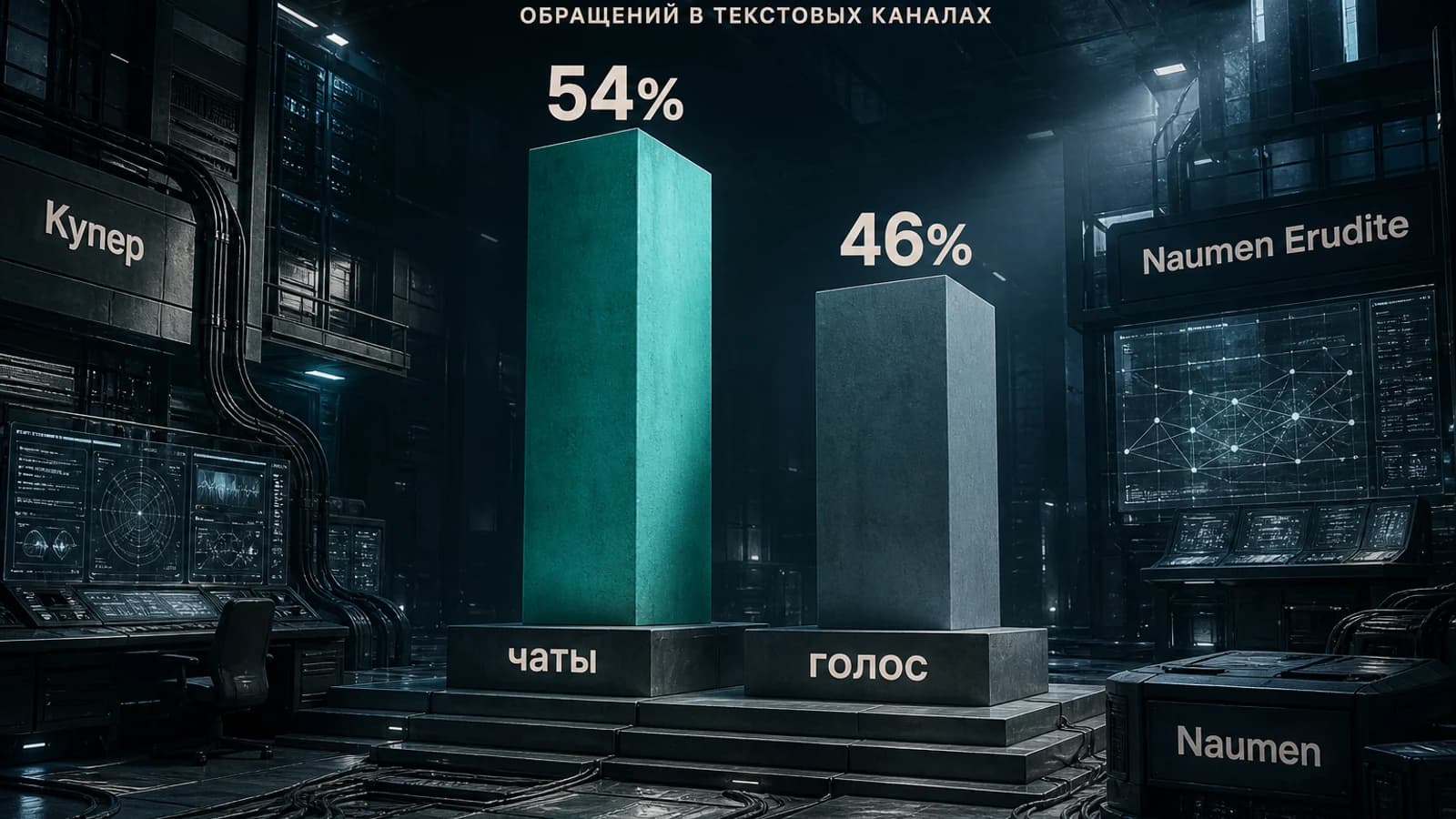 Инфографика: 54% обращений в текстовых каналах