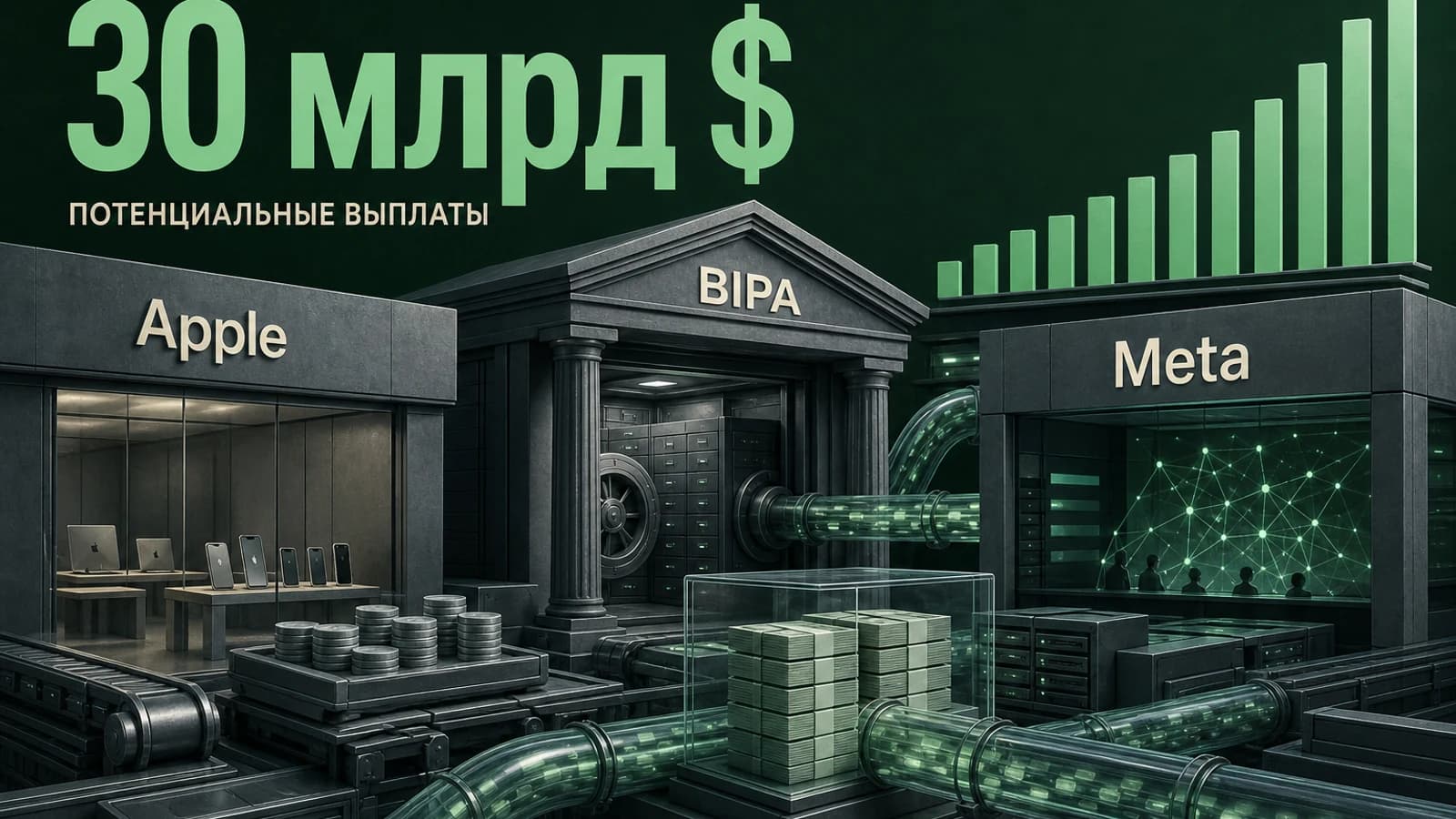 Инфографика: 30 млрд $ потенциальные выплаты