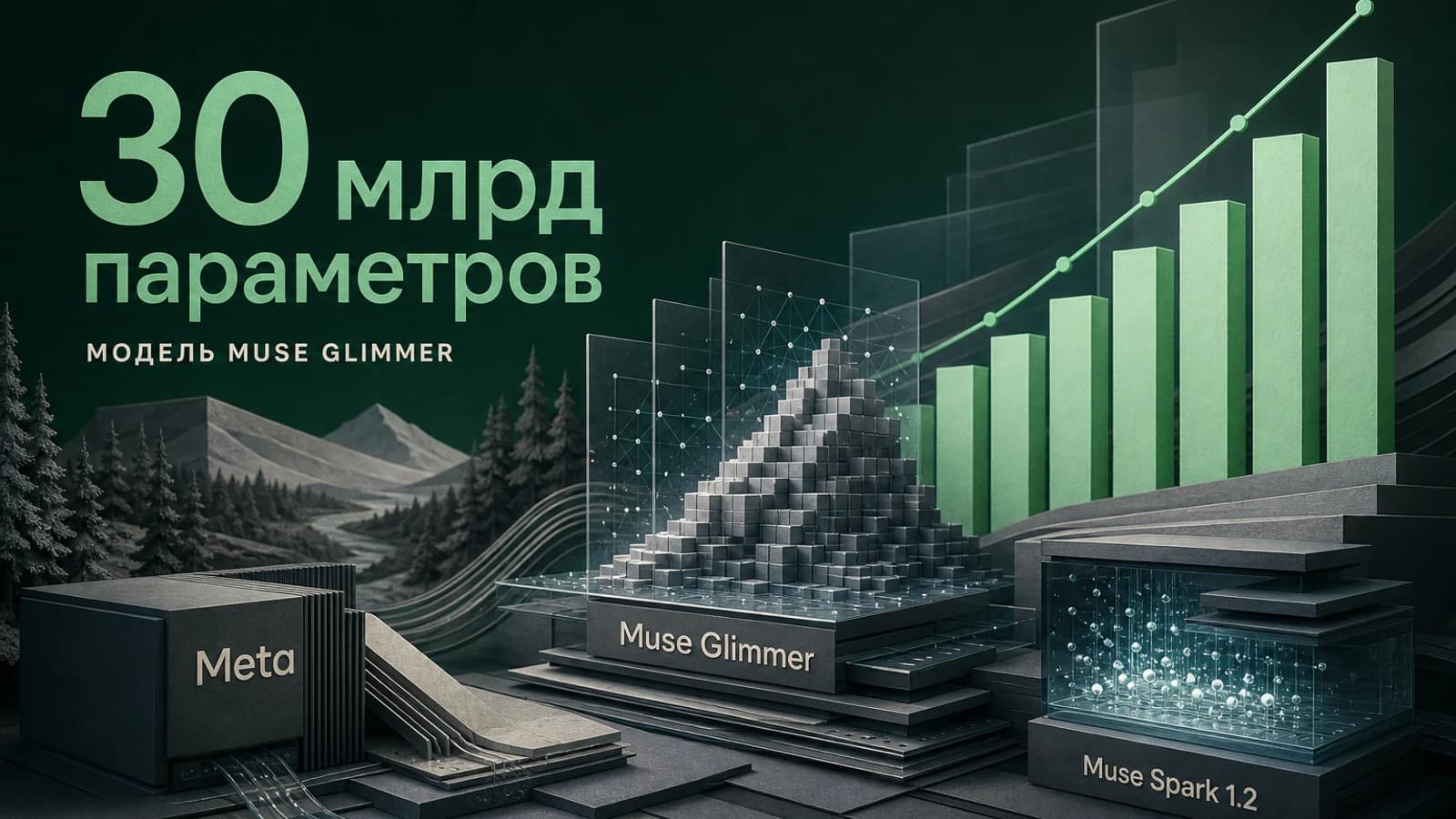 Инфографика: 30 млрд параметров модель Muse Glimmer