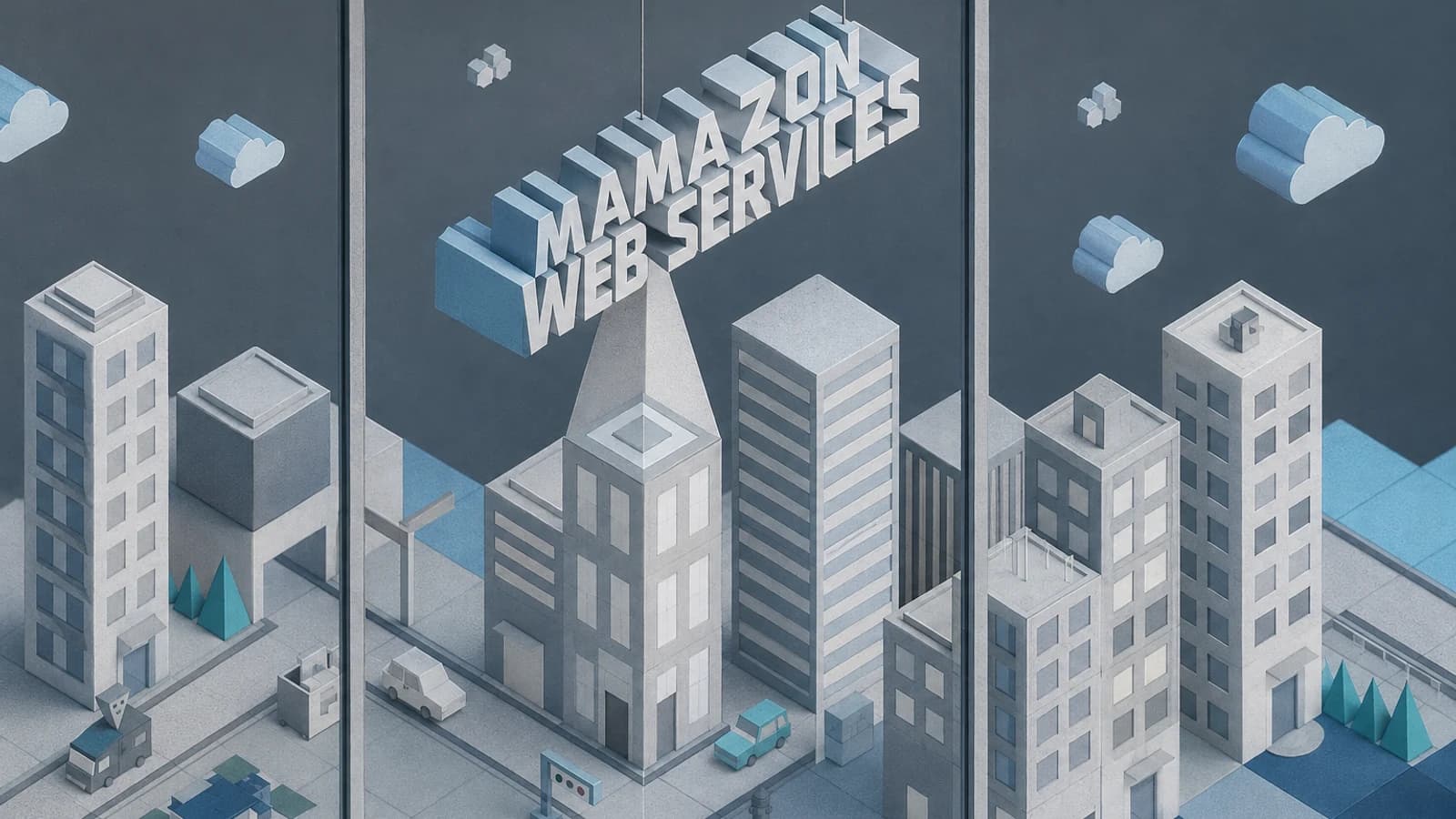 вывеска Amazon Web Services на отраслевой конференции
