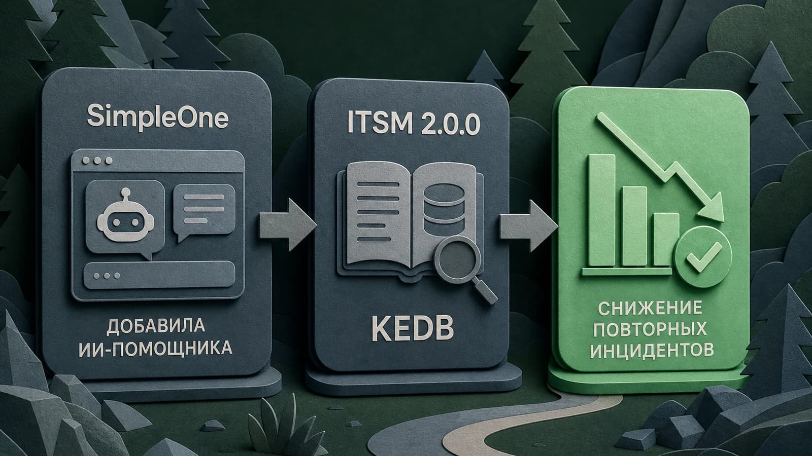 Инфографика: SimpleOne — снижение повторных инцидентов