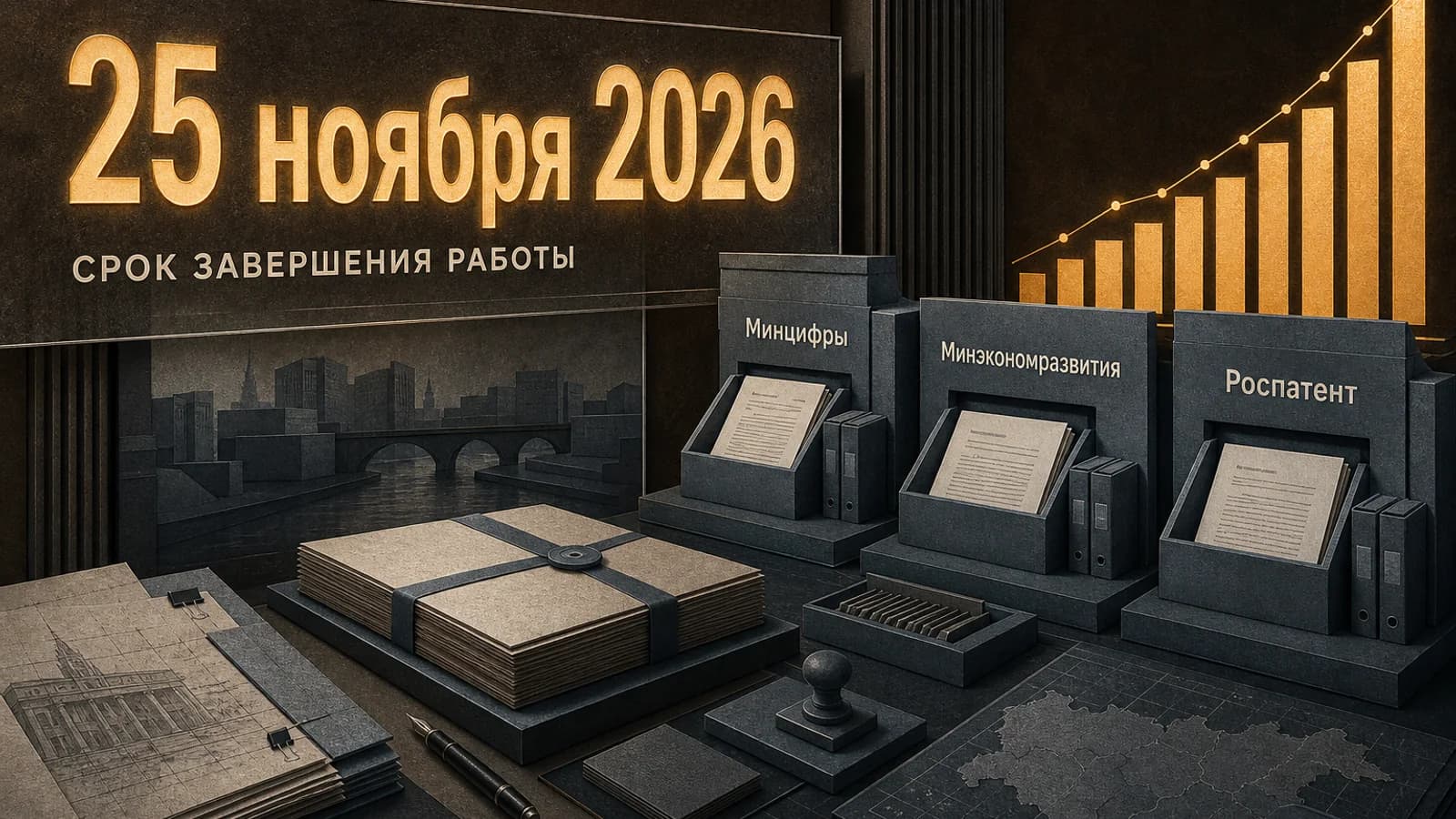 Инфографика: 25 ноября 2026 срок завершения работы