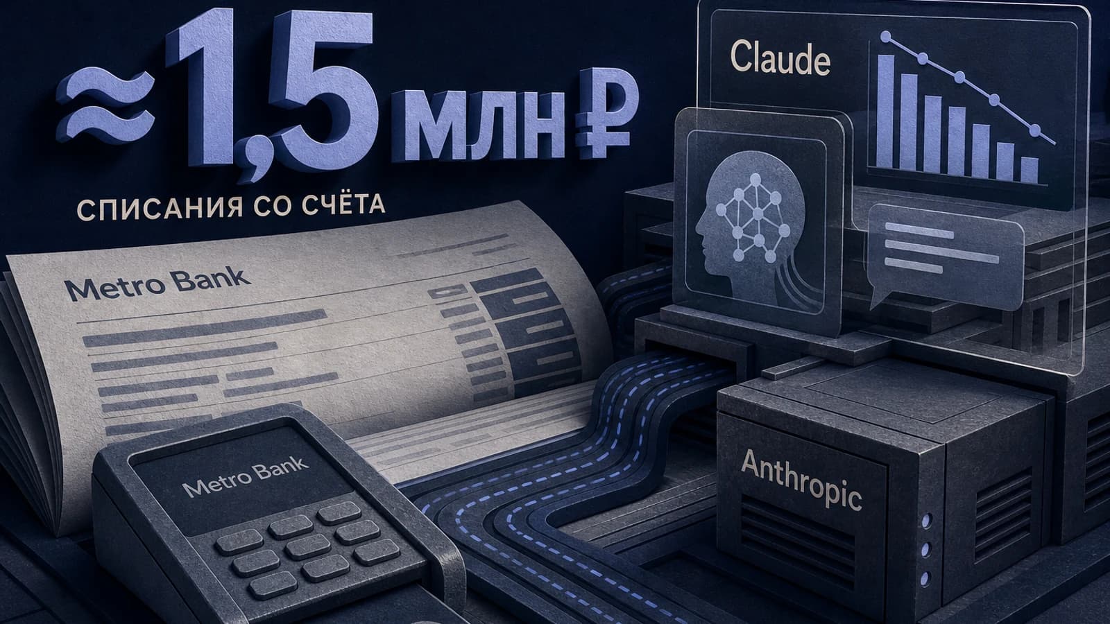 Инфографика: ≈ 1,5 млн ₽ списания со счёта