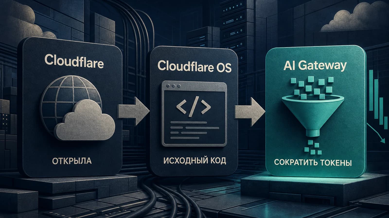 Инфографика: Cloudflare — сократить расход токенов