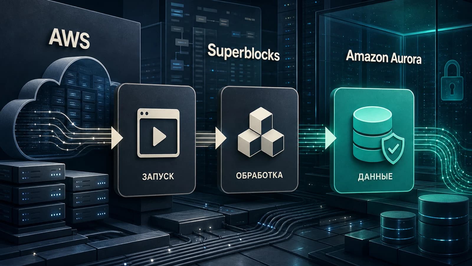 Инфографика: AWS — данные остаются в AWS-аккаунте клиента