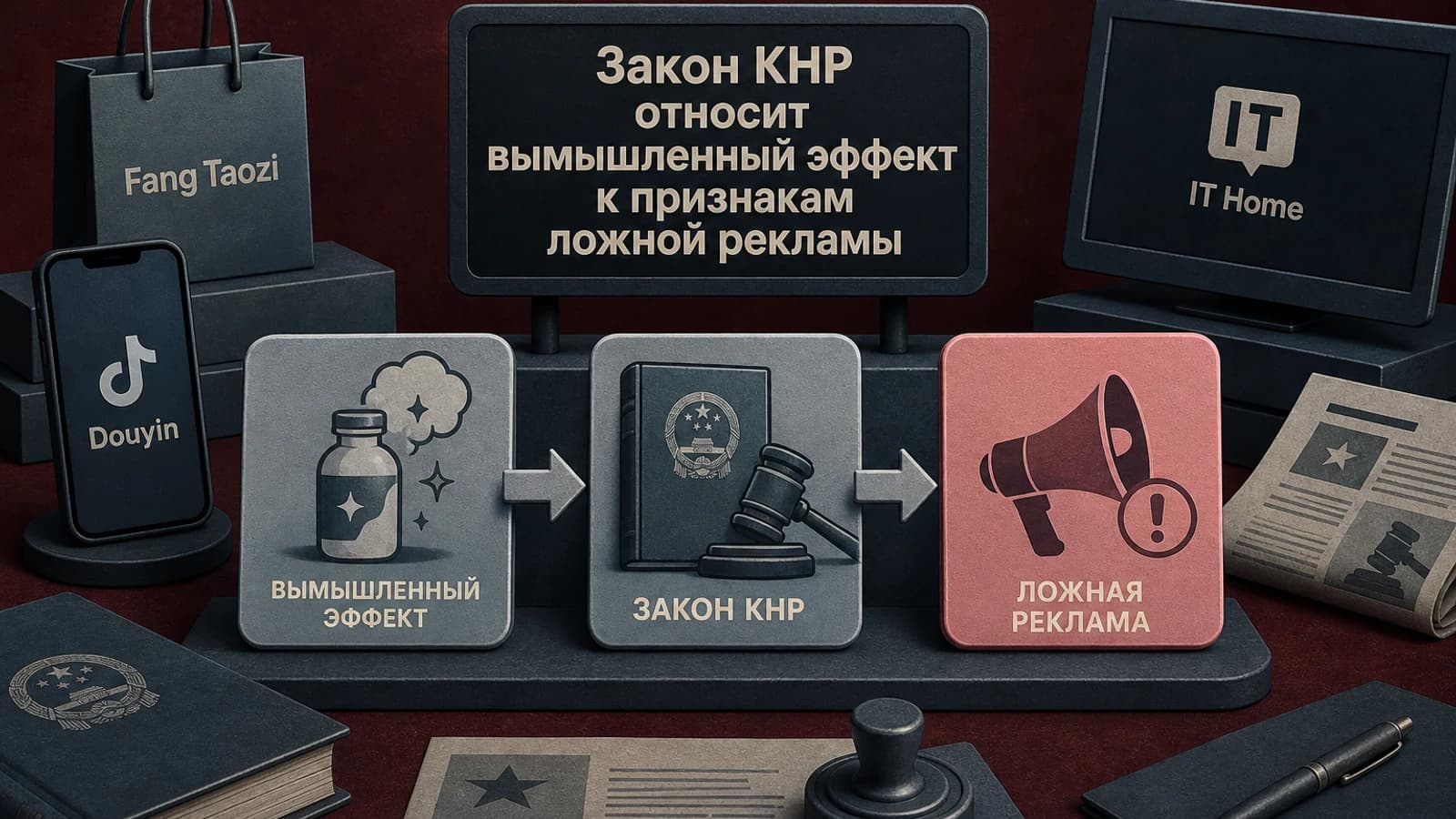 Инфографика: Закон КНР — к признакам ложной рекламы