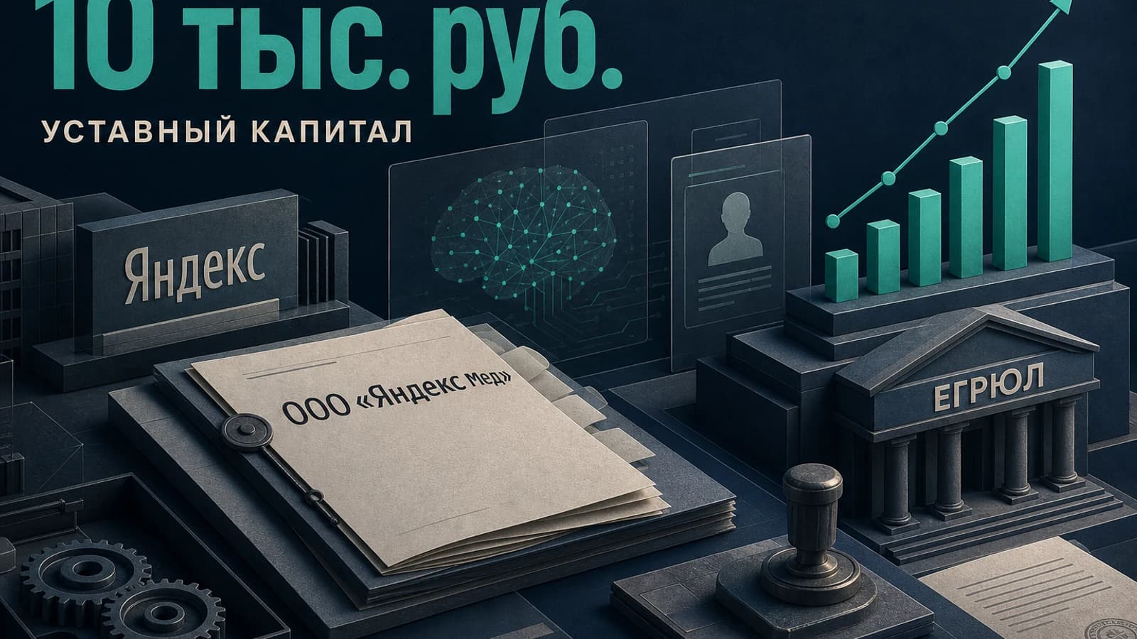 Инфографика: 10 тыс. руб. уставный капитал