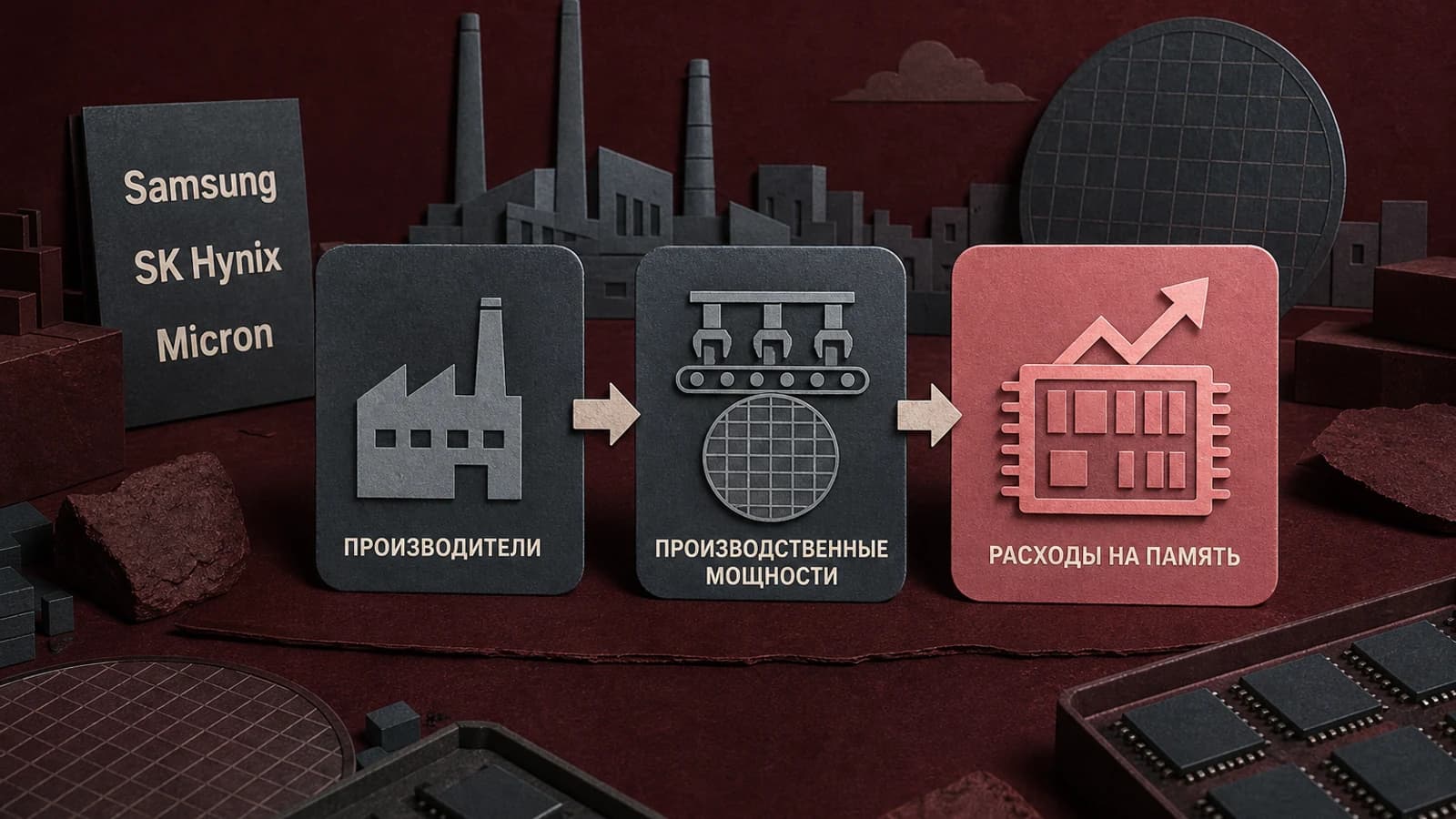 Инфографика: производители — может повысить расходы на память