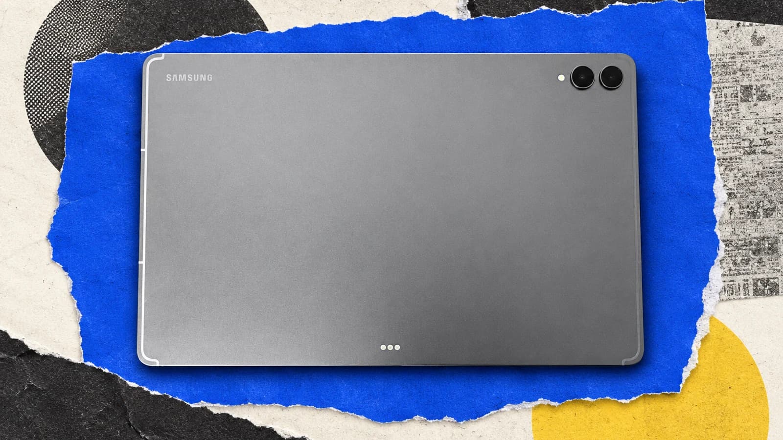 Планшет Samsung Galaxy Tab S12 Ultra с обратной стороны: тонкий корпус и две камеры.