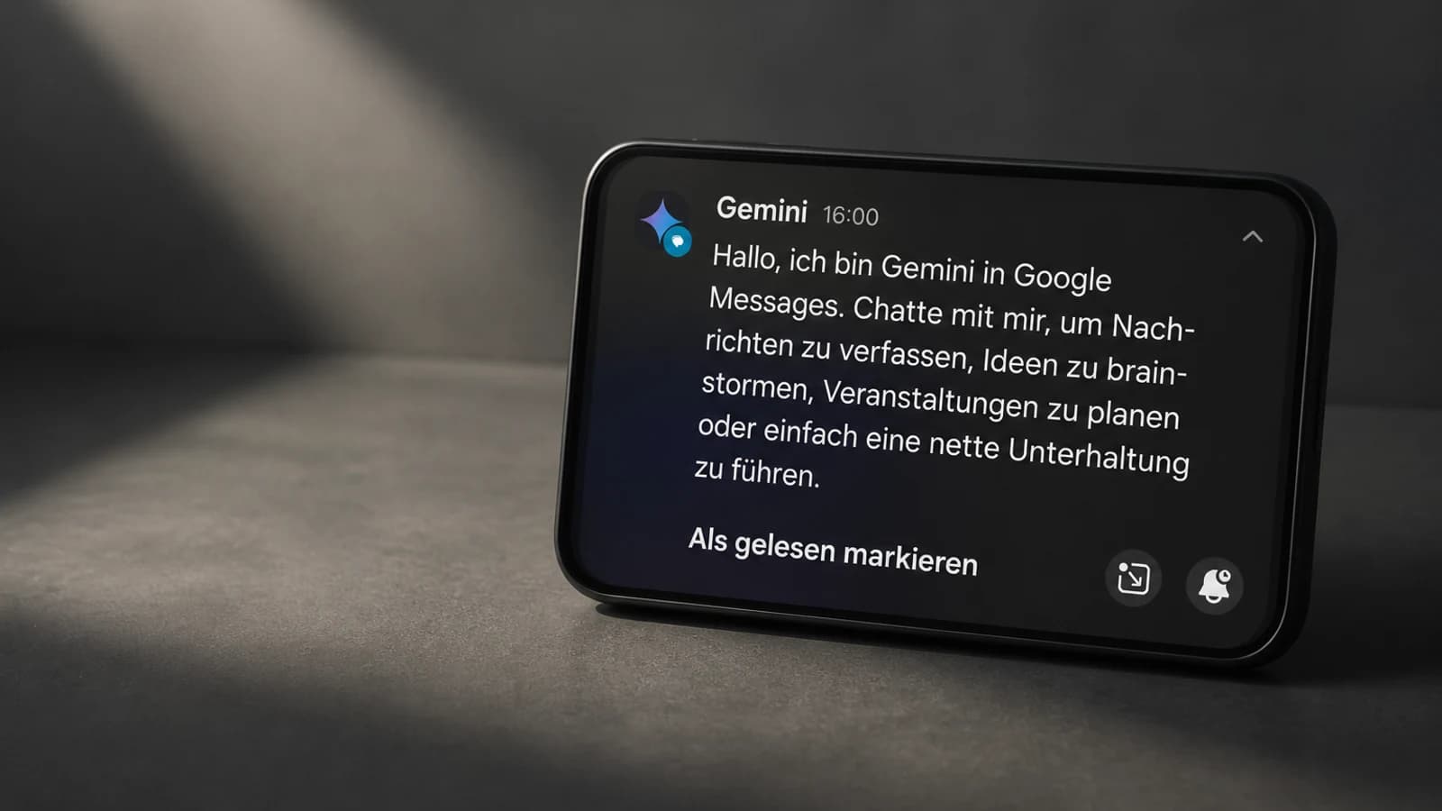 Google Gemini на экране смартфона
