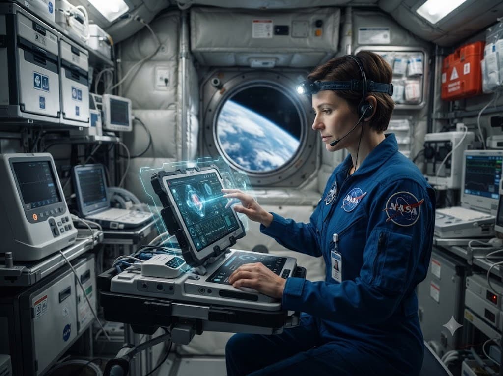 NASA тестирует офлайн-ассистента CMO-DA для медицинской поддержки астронавтов