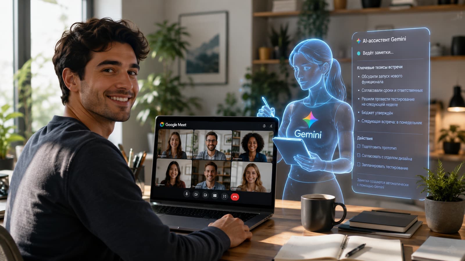 Функция ИИ-заметок в Google Meet стала доступна владельцам личных аккаунтов