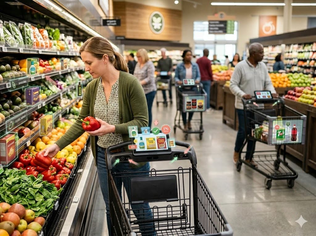 Instacart расширяет использование умных тележек Caper Cart в супермаркетах США