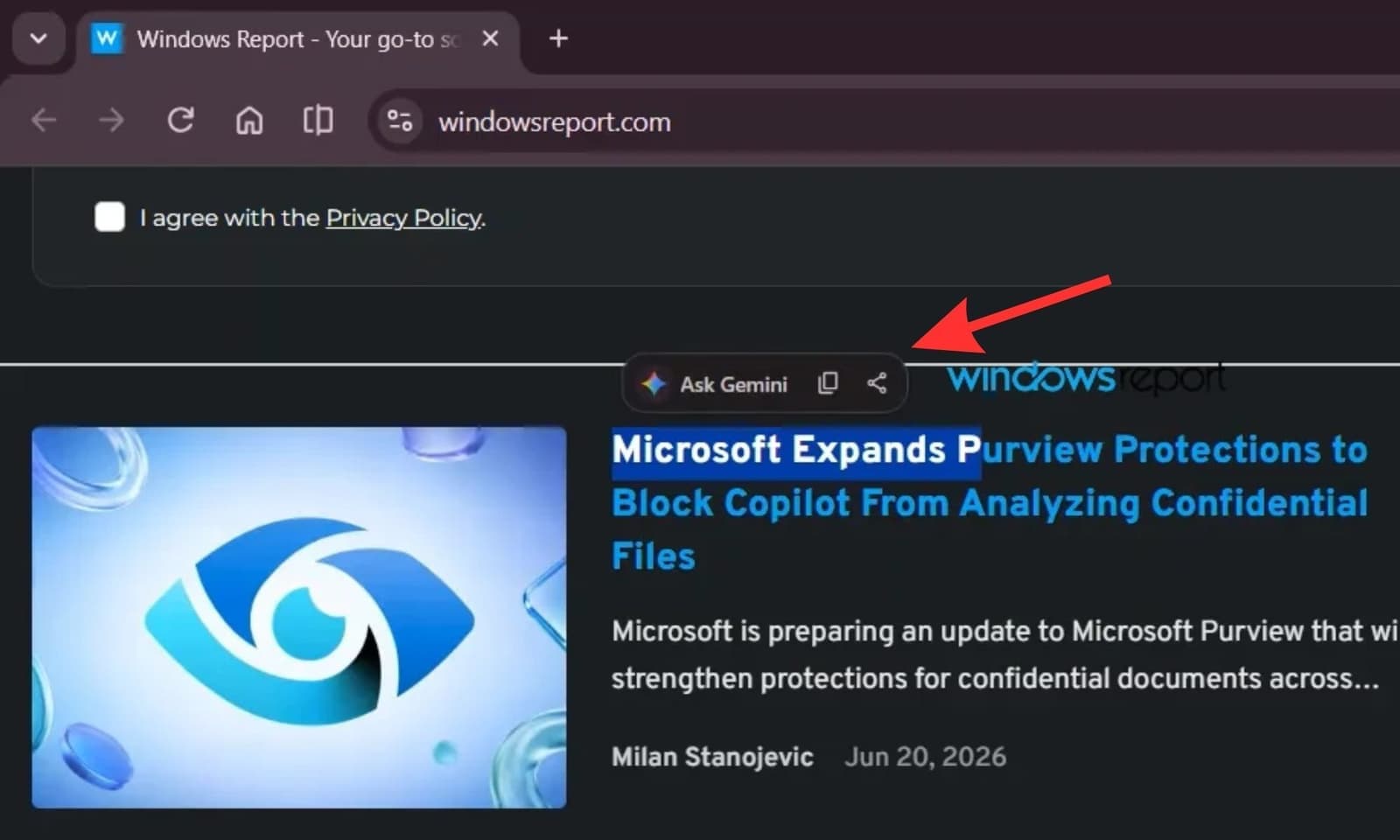 В Chrome Canary тестируют панель действий с быстрым доступом к Gemini при выделении текста