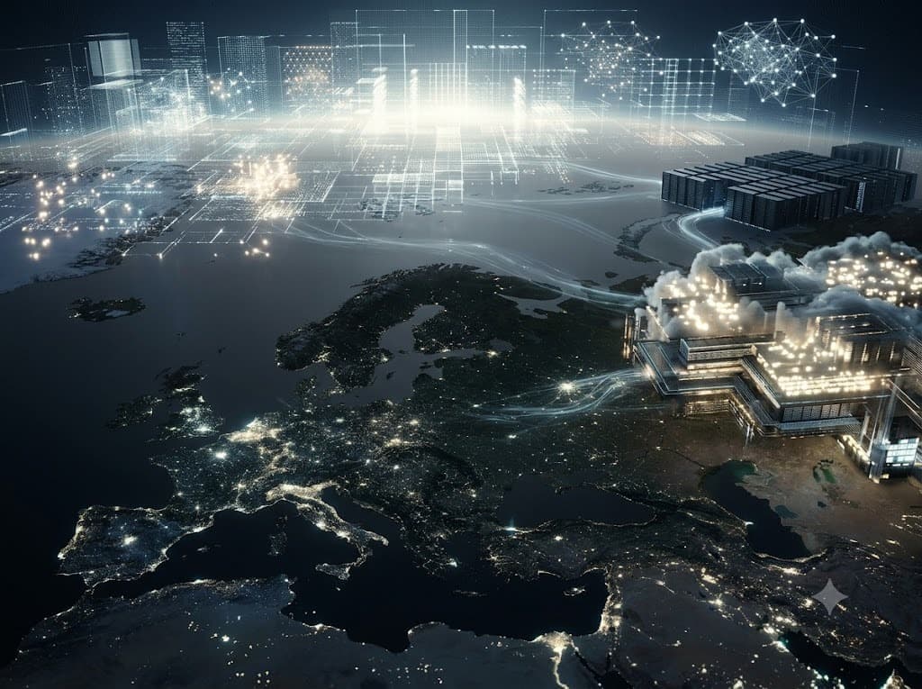 Сценарий Europe 2031 описывает риск технологической зависимости ЕС из‑за разрыва в вычислительных мощностях ИИ