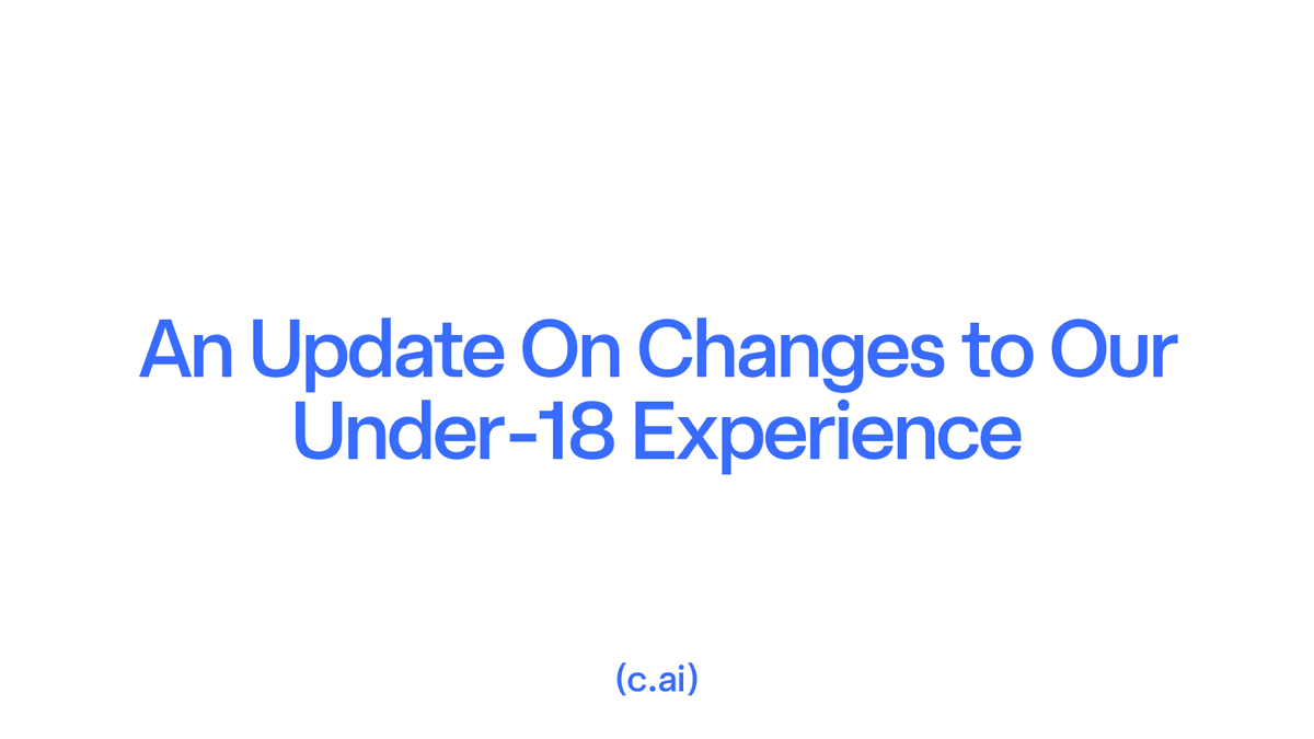 Character.AI начнёт отключать open-ended chat для пользователей младше 18 лет